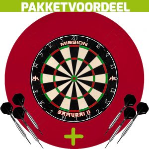 Mission Samurai 2 + EVA Surround (Rood) + 2 Sets Brass Darts