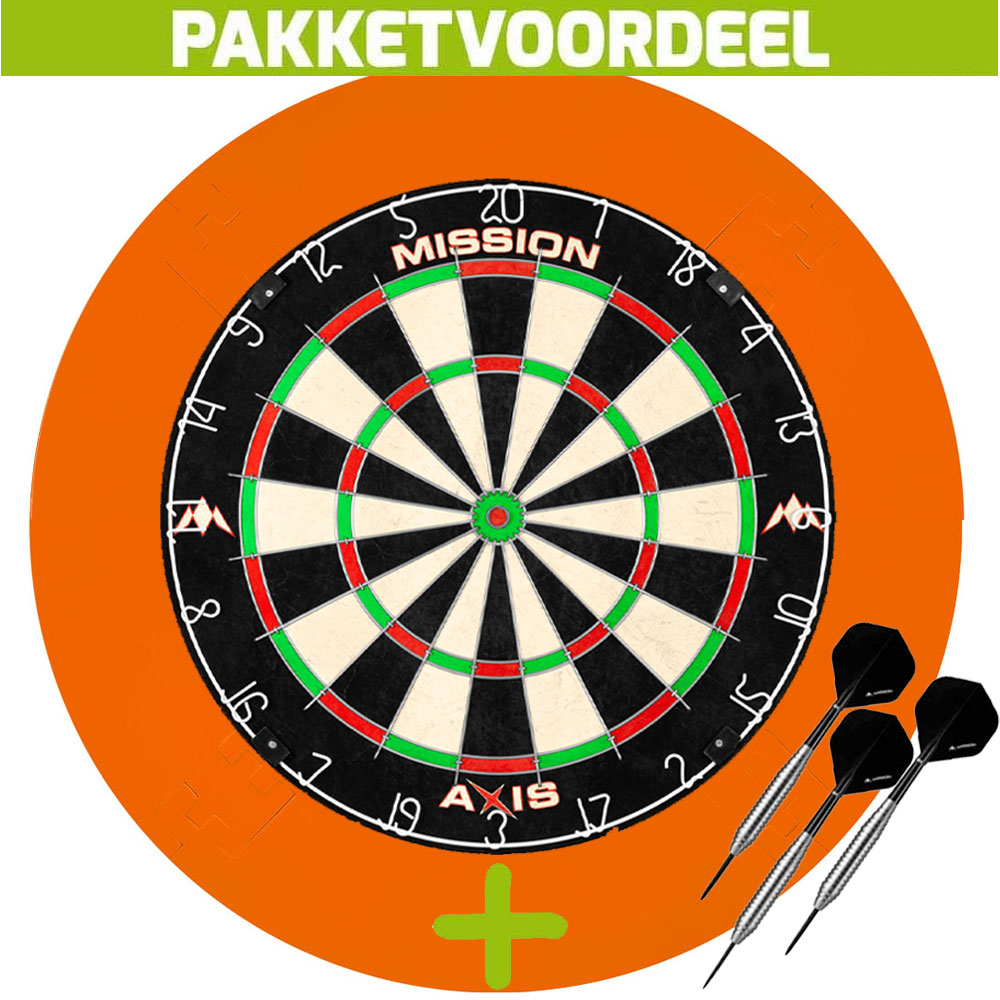 Dartbord-Surround-Voordeelpakket-Mission-Axis-Eva-Surround-Oranje-1-Set-Bras