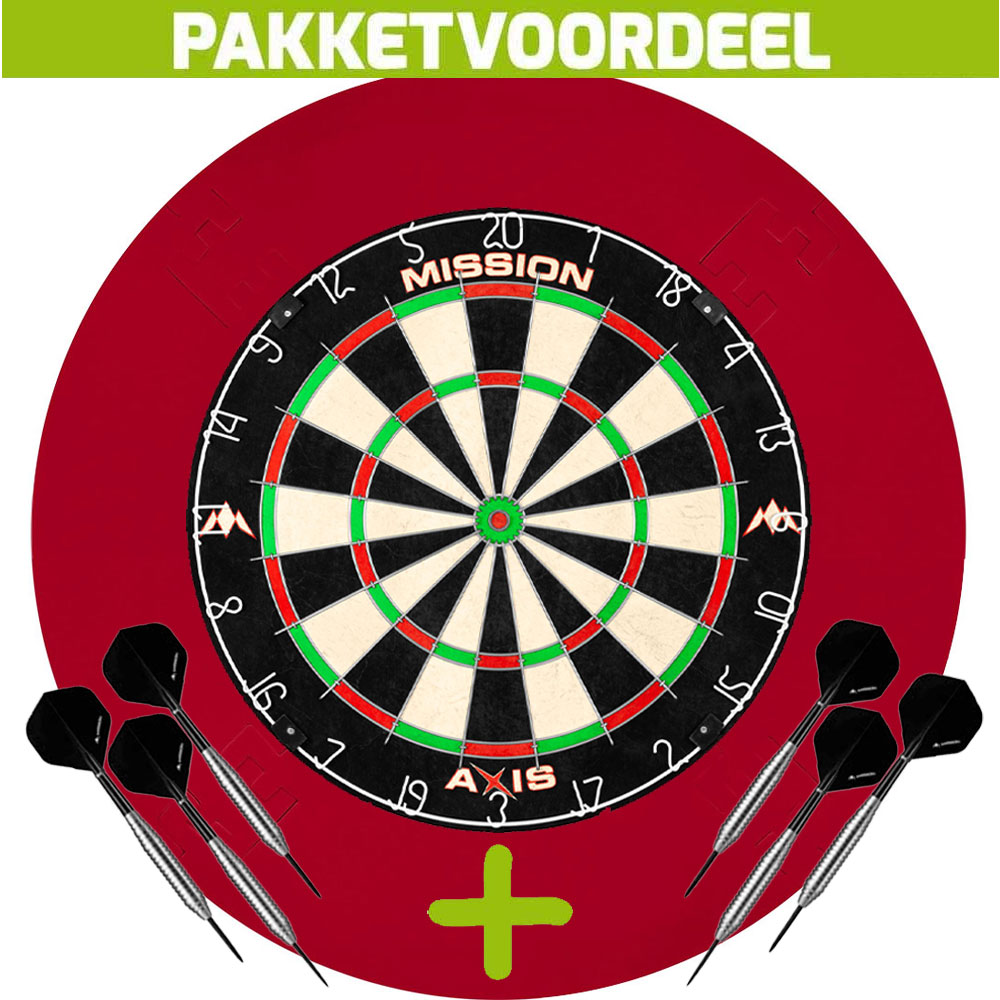 Dartbord-Surround-Voordeelpakket-Mission-Axis-Eva-Surround-Rood-2-Set-Bras
