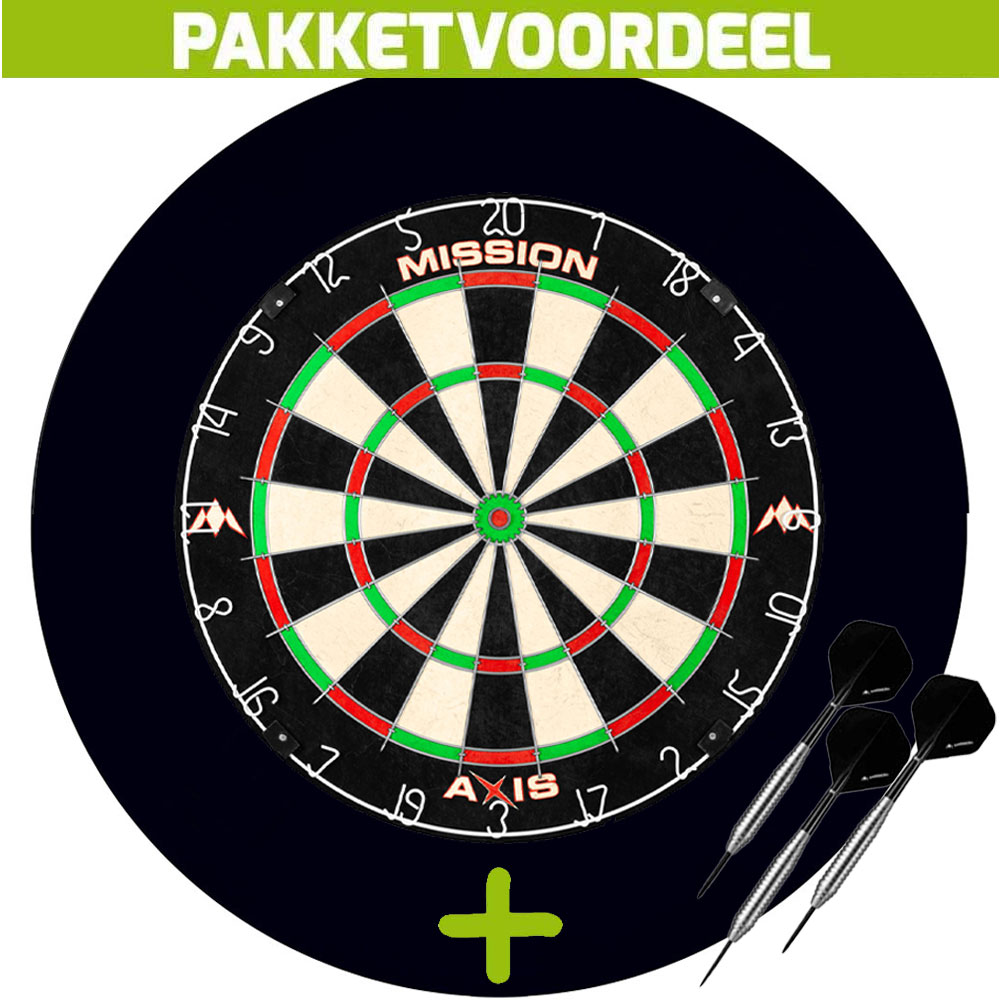 Dartbord-Surround-Voordeelpakket-Mission-Axis-Eva-Surround-Zwart-1-Set-Bras