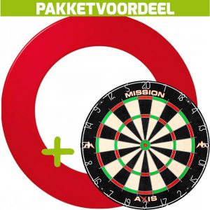 Mission Axis + Rubberen Surround (Rood) + Exclusief