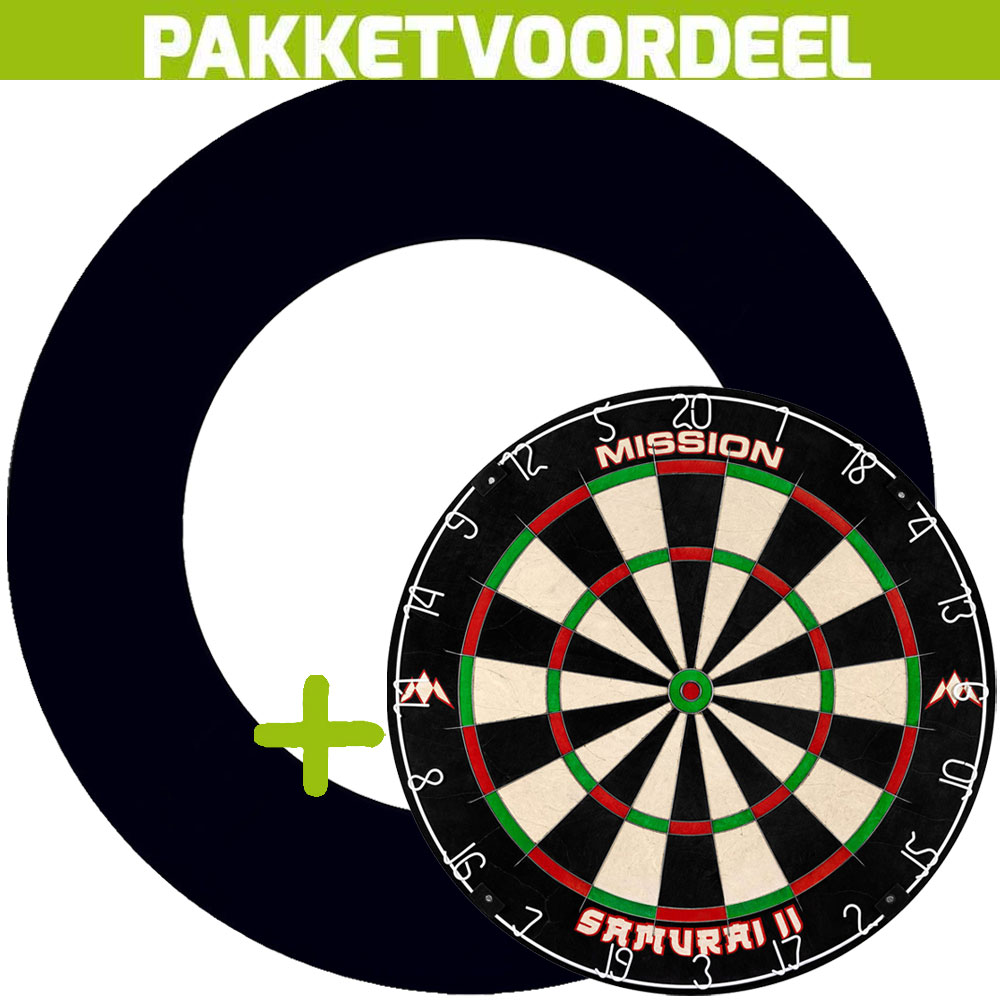 Dartbord-Surround-Voordeelpakket-Mission-Samurai-II-EVA-Surround-Zwart