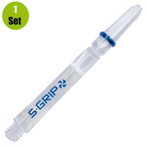 Harrows Supergrip Spin Dartshafts – Clear – Medium – (1 Set)