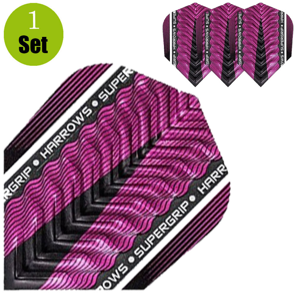 Harrows-SupergripX-Dartsflights-Roze