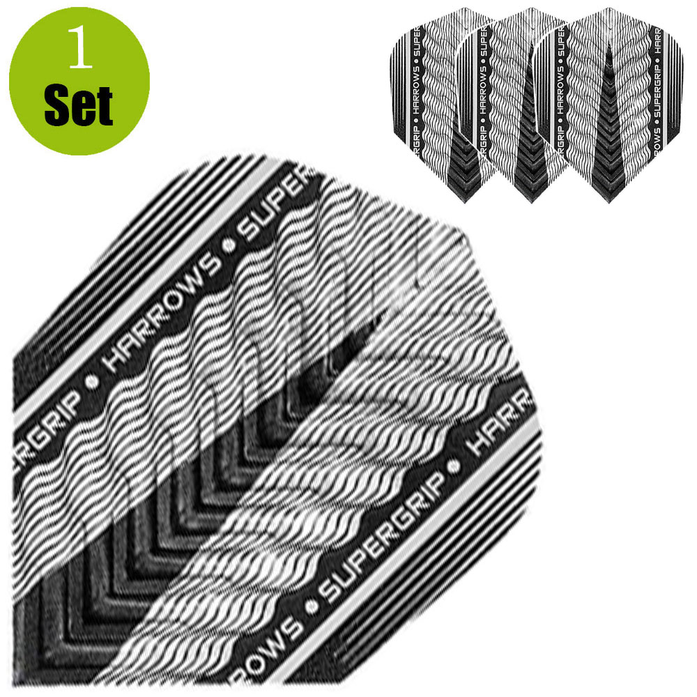 Harrows-SupergripX-Dartsflights-Zilver