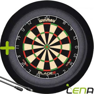 LENA Dartbord Verlichting BASIC (Zwart ) + Verlengkabel (2.5m1)