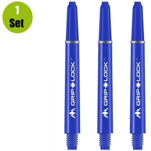 Mission Grip Lock Dart Shafts – Blauw – Short – (1 Set)