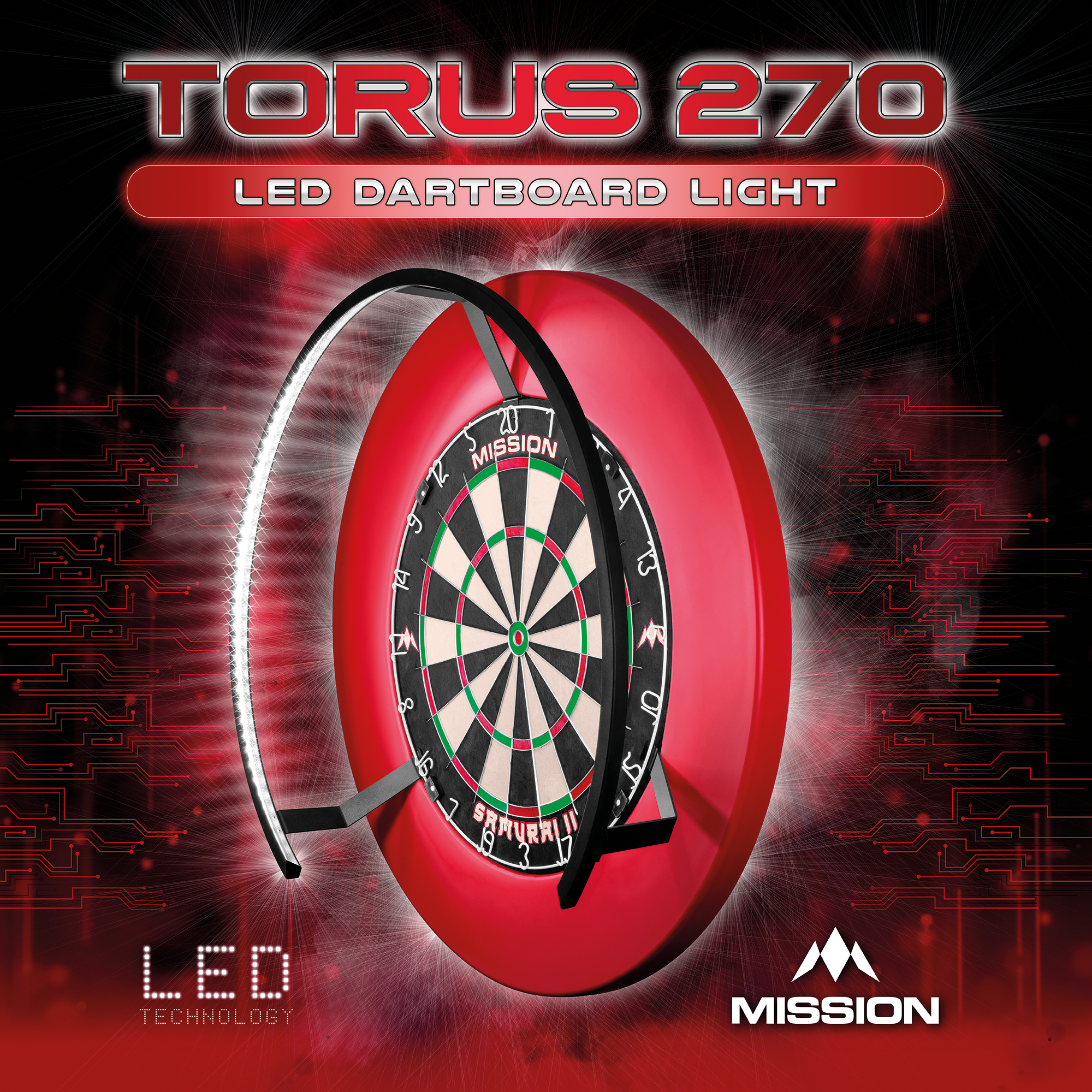 Mission-Torus-270-Led-Dartbord-Verlichting