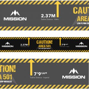 Mission Throw Line Oche Sticker – Caution! Area 501